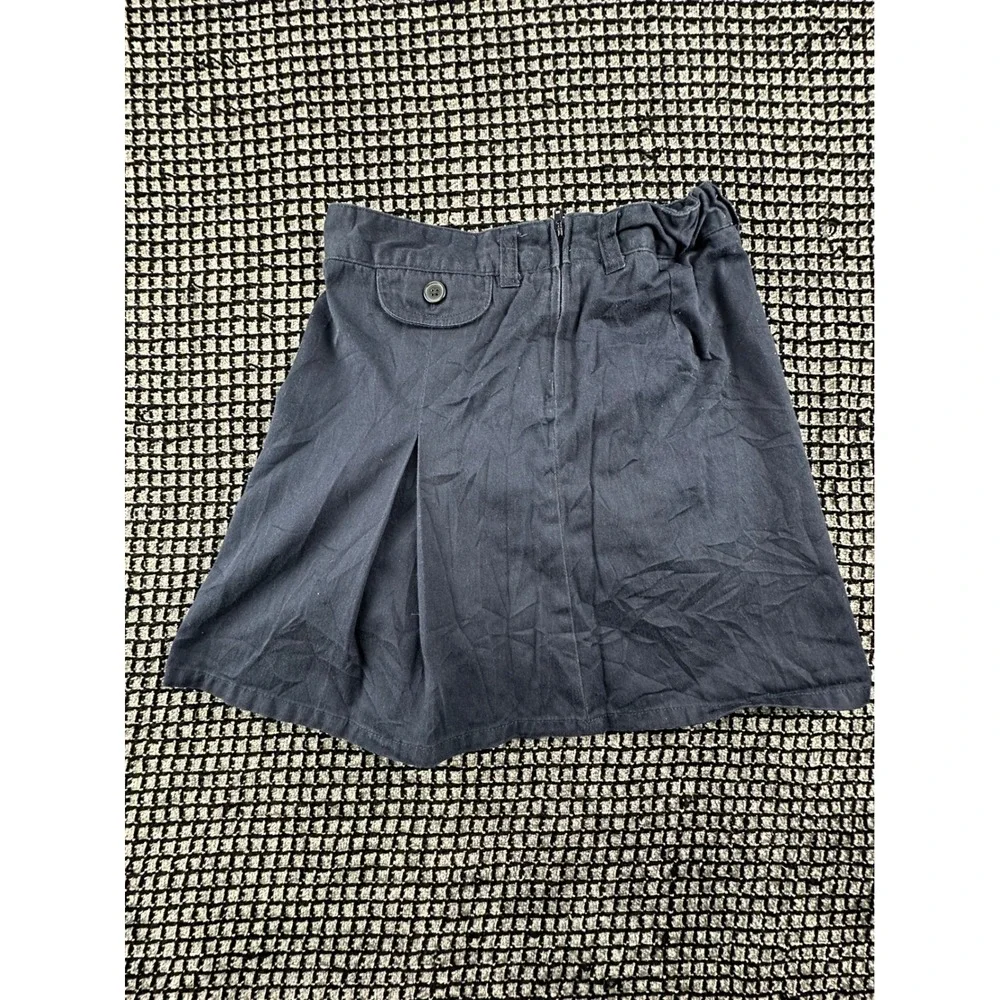 French Toast Pleated Skort Girls Size 10 Navy Blue Excellent School Uniform